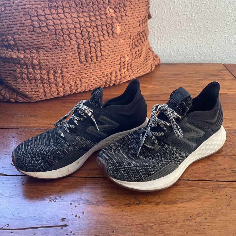 New Balance Women's Black and White Athletic Shoes